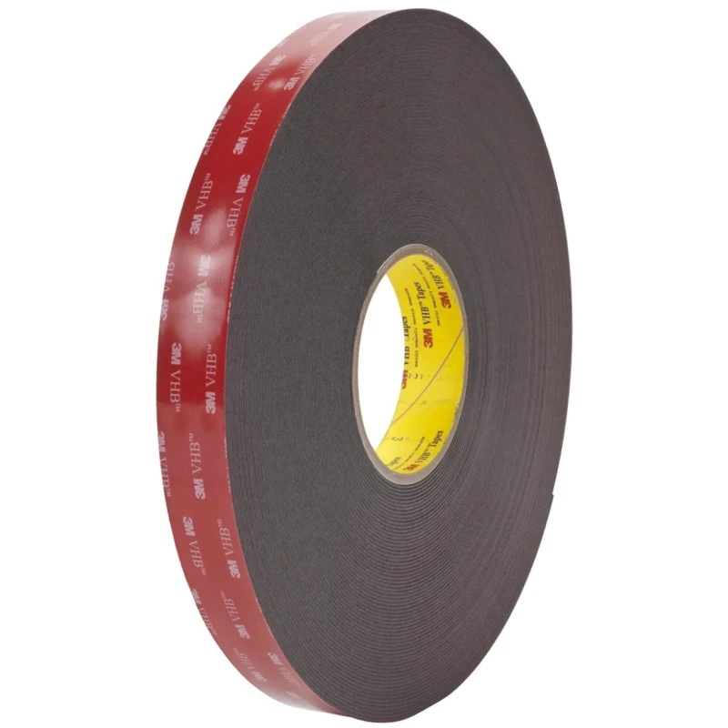 3M VHB Double Sided Black Acrylic Foam Tape 25mm x 33m, 1.1mm Thick 3M 5952 25mm x 33m