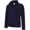 Uneek Navy 100% Polyester Women's Full Zip Fleece Jacket S 32 to 34 in UC608
