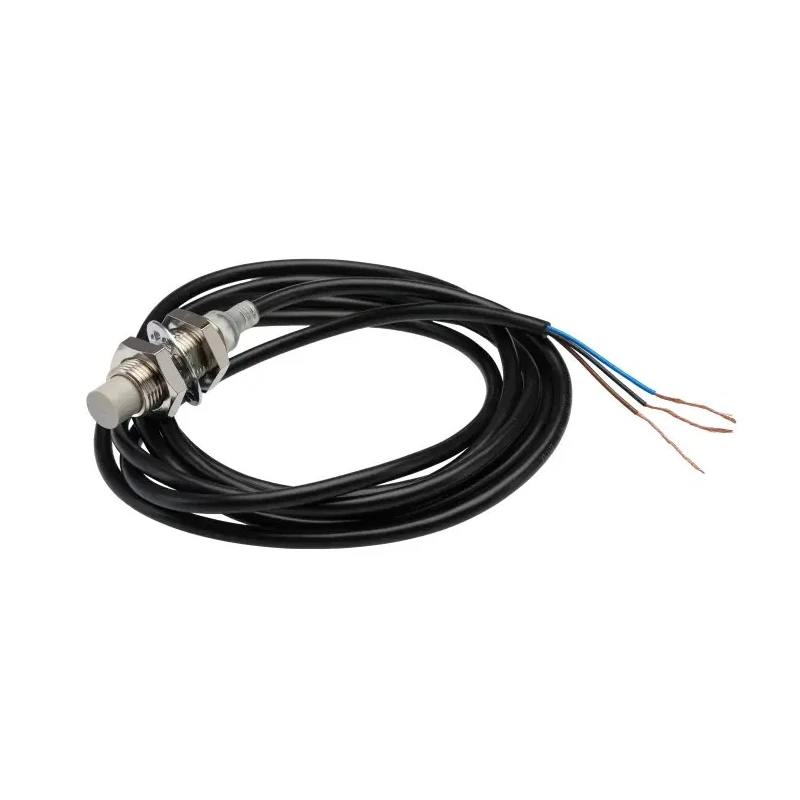 Omron Threaded Barrel Inductive Proximity Sensor M12 NPN 30V DC 8mm Detection Range 2m Cable E2E-X8MC112 2M