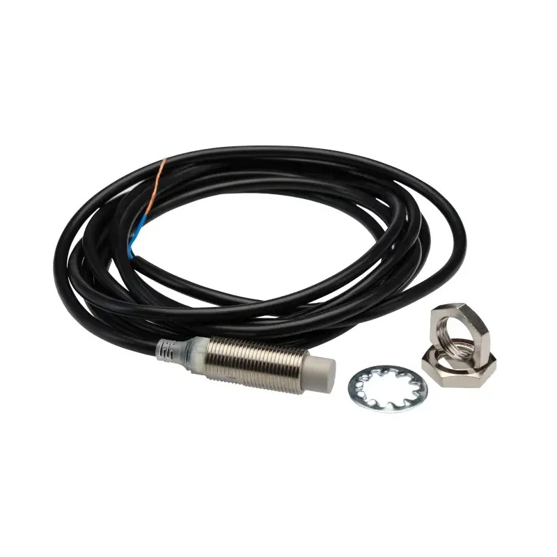 Omron Threaded Barrel Inductive Proximity Sensor M12 NPN 30V DC 8mm Detection Range 2m Cable E2E-X8MC112 2M