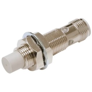 Omron Threaded Barrel Inductive Proximity Sensor M12, NPN Output, 30 V DC, 8 mm Sensing Distance E2E-X8MC112-M1