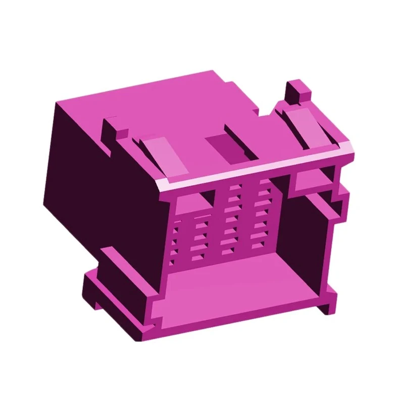 TE Connectivity Timer Automotive Connector Male Purple Plug-in 15 Way Crimp Termination 1-967628-1