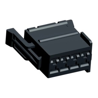 TE Connectivity Junior Power Timer Automotive Connector Female Black 8 Way Crimp Termination 929504-3