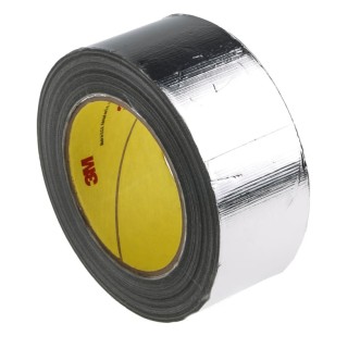 3M Conductive Metallic Tape 50mm Width x 33m Length Silicone Adhesive Aluminium Foil Backing 316°C Max 363 33m x 50mm