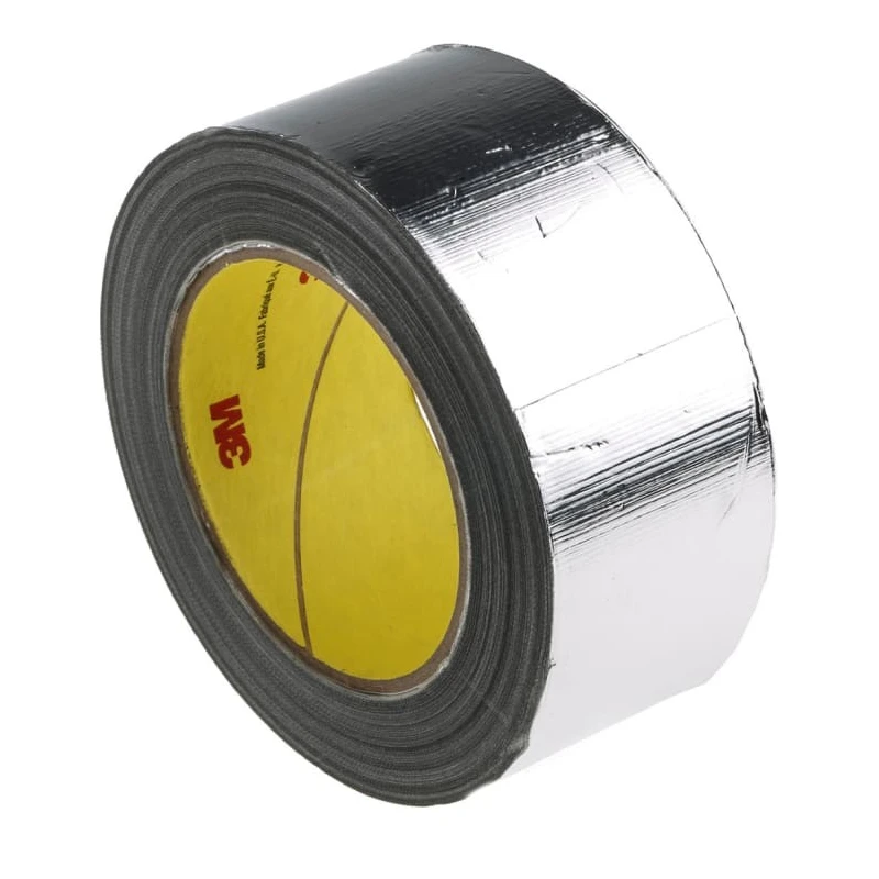 3M Conductive Metallic Tape 50mm Width x 33m Length Silicone Adhesive Aluminium Foil Backing 316°C Max 363 33m x 50mm