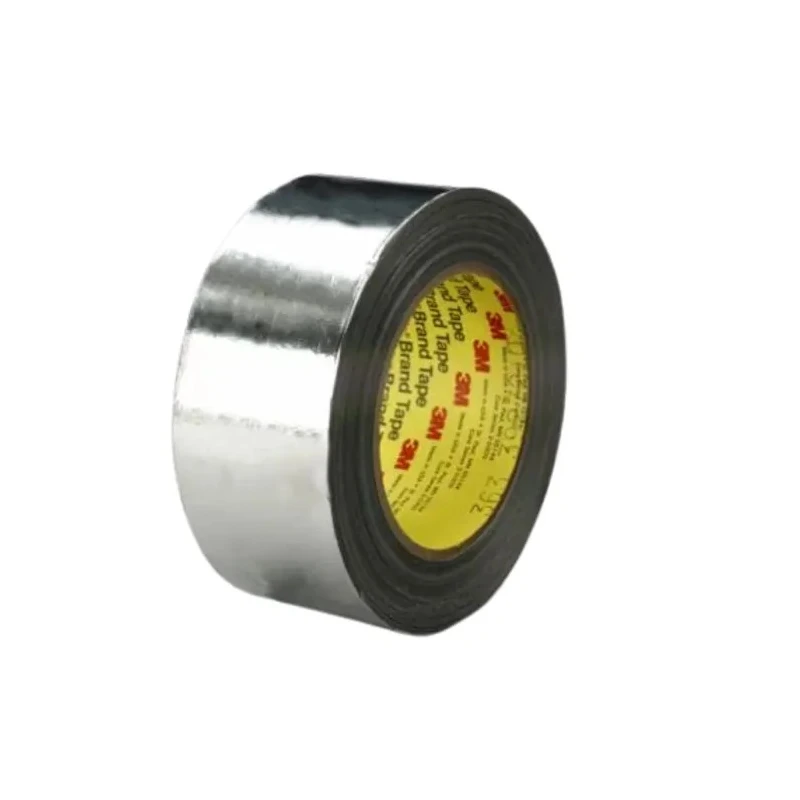 3M Conductive Metallic Tape 50mm Width x 33m Length Silicone Adhesive Aluminium Foil Backing 316°C Max 363 33m x 50mm