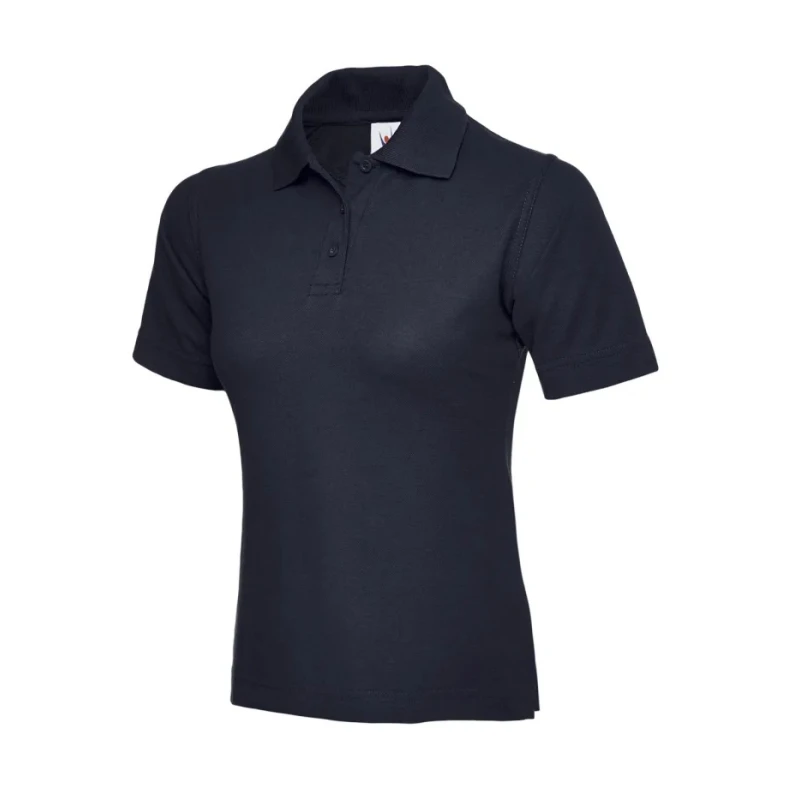 Uneek Ladies Navy Cotton Polyester Polo Shirt Size 86 to 91 cm UC106