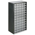 RS PRO Drawer Storage Unit 60, Polypropylene Cabinet with 60 Transparent Polystyrene Tilt Drawers, 550 mm x 310 mm 909-6956