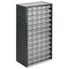 RS PRO Drawer Storage Unit 60, Polypropylene Cabinet with 60 Transparent Polystyrene Tilt Drawers, 550 mm x 310 mm 909-6956