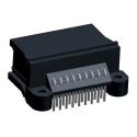 TE Connectivity Micro Quadlok System Automotive Connector Male Black Through Hole 18 Way Solder Termination 1-963539-1