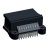 TE Connectivity Micro Quadlok System Automotive Connector Male Black Through Hole 18 Way Solder Termination 1-963539-1