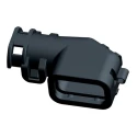 TE Connectivity Automotive Connector Backshell MCP 18-way Black 15.6mm Width 25.2mm Height 1670150-1