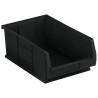 RS PRO Polypropylene Storage Bin Black 520 mm x 310 mm x 200 mm 42kg Load Capacity 909-6924