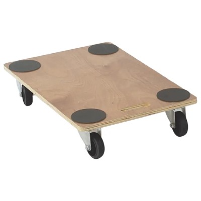 RS PRO Wood Dolly, 240 kg Load Capacity, 450 mm Width x 680 mm Length x 115 mm Height, Nylon Castors 909-7038