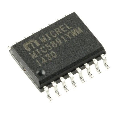 Microchip 1 Surface Mount Latched Driver SOIC W Package, 16-Pin, Positive Edge Trigger MIC5891YWM