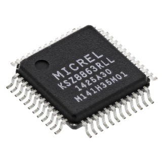 Microchip 48-Pin LQFP Ethernet Switch IC 1.8 V Minimum Supply, 3.3 V Maximum Supply, 100 Mbps Maximum Data Rate KSZ8863RLL