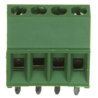 TE Connectivity Buchanan Series PCB Terminal Block, 4-Contact, 2.54 mm Pitch, 1 Row 282834-4