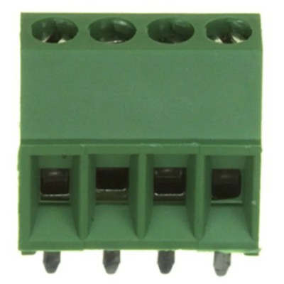 TE Connectivity Buchanan Series PCB Terminal Block, 4-Contact, 2.54 mm Pitch, 1 Row 282834-4