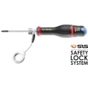 Facom Standard Pozidriv Screwdriver PZ2 Tip 125 mm Blade 245 mm Overall AND2X125SLS