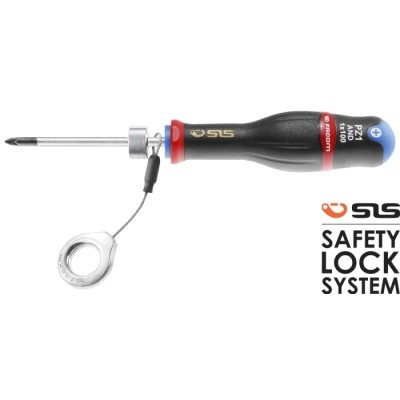 Facom Standard Pozidriv Screwdriver PZ2 Tip 125 mm Blade 245 mm Overall AND2X125SLS