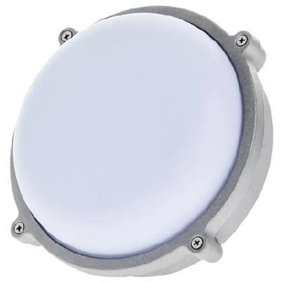 Timeguard Round LED Bulkhead Light 25W 230V AC Die Cast Housing IP65 Waterproof Cool White 5000K LEDBHR25W