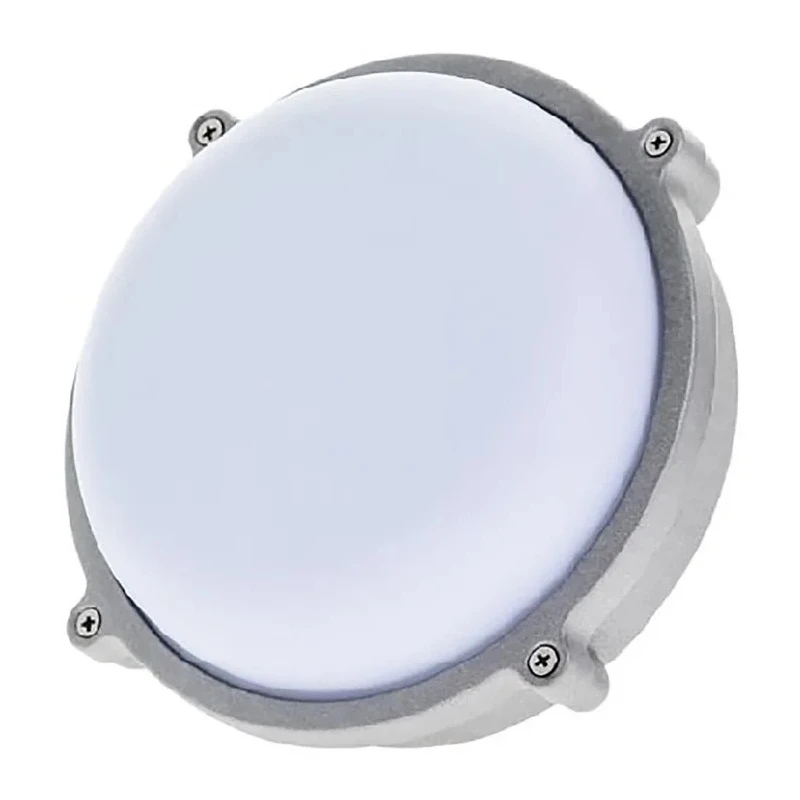 Timeguard Round LED Bulkhead Light 25W 230V AC Die Cast Housing IP65 Waterproof Cool White 5000K LEDBHR25W