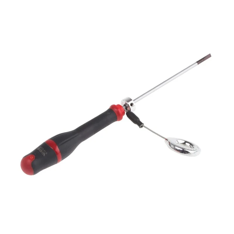 Facom Slotted Screwdriver, 100 mm Blade, 203 mm Overall, Silicon Carbon Blade, Bi-Material Handle AN3X100SLS