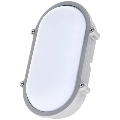 Timeguard Oval LED Bulkhead Light 15W 230V AC Die Cast Housing Cool White 5000K IP65 LEDBHO15W