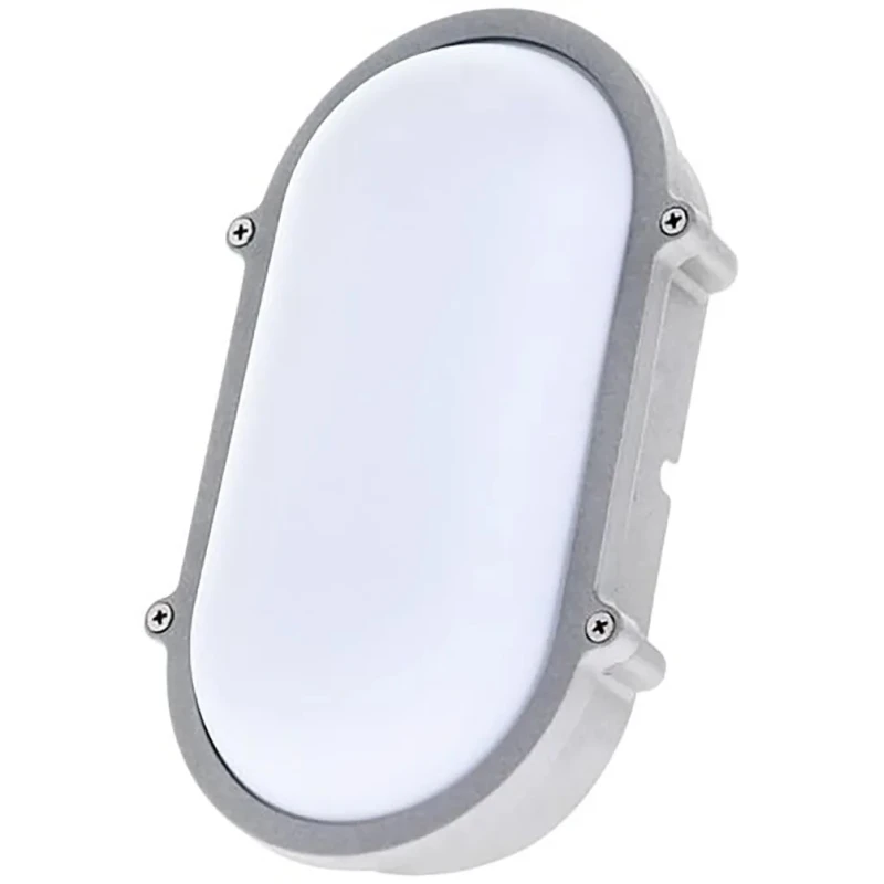 Timeguard Oval LED Bulkhead Light 15W 230V AC Die Cast Housing Cool White 5000K IP65 LEDBHO15W