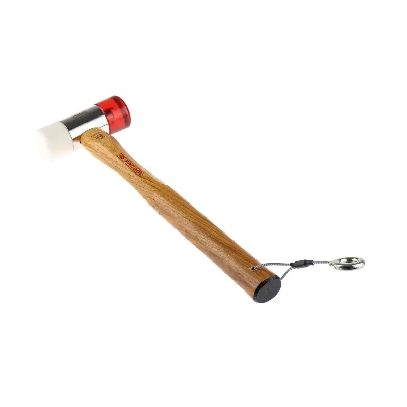 Facom Mallet with Replaceable Face Steel Head 370 g Wooden Handle 32mm Diameter 208A.32CBASLS