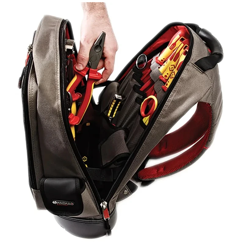 CK Magma 13 in Nylon Laptop Backpack with 3 Compartments Black Grey MA2635