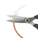CK 160mm High Carbon Steel Kevlar Scissor with Thermoplastic Moulded Handle T4505