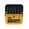 CK Pozidriv Impact Screwdriver Bit Set Steel PZ1, PZ2, PZ3 6 Pieces T4511