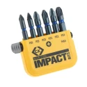 CK Pozidriv Impact Screwdriver Bit Set Steel PZ1, PZ2, PZ3 6 Pieces T4511