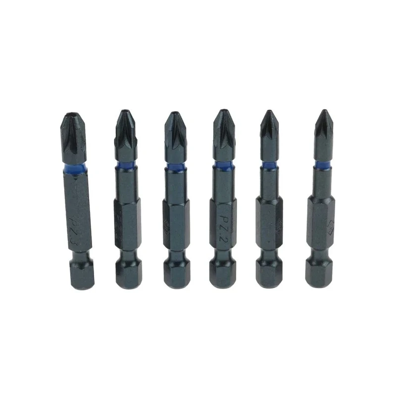 CK Pozidriv Impact Screwdriver Bit Set Steel PZ1, PZ2, PZ3 6 Pieces T4511