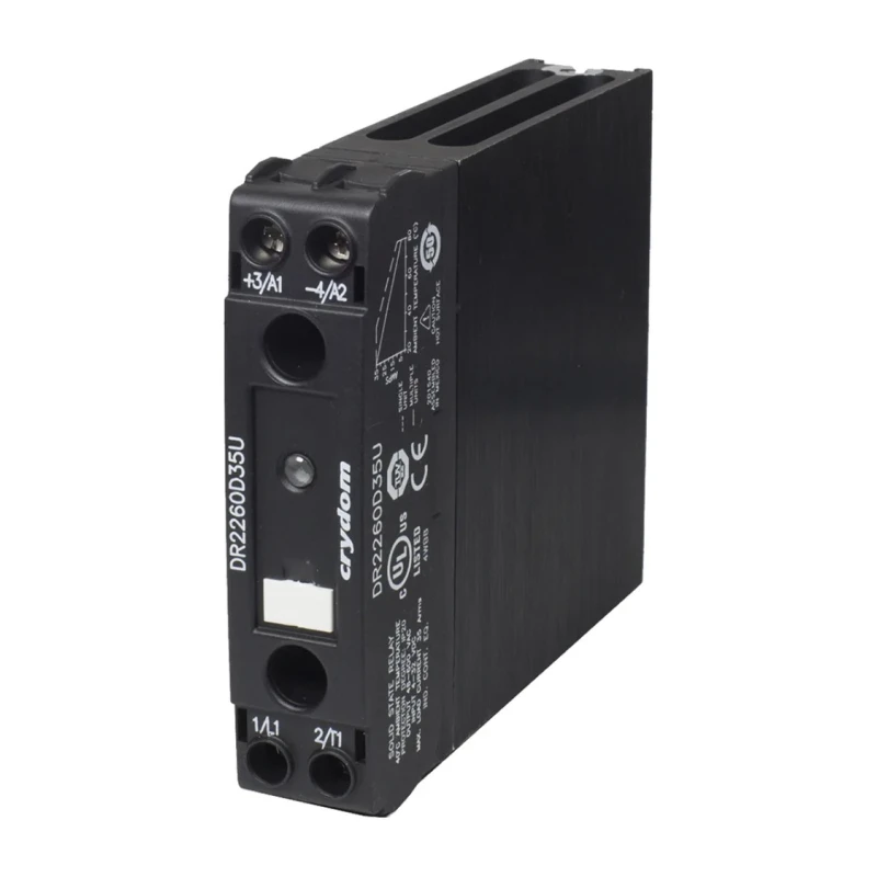 Crydom DR22 Series Solid State Relay 30A Load DIN Rail Mount 600Vrms Load 280V ac/dc Control DR22
