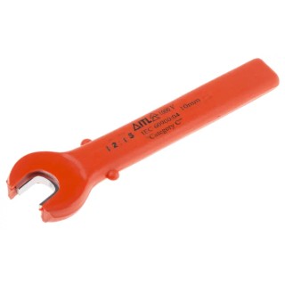 ITL Insulated Tools Ltd Chrome Vanadium Steel Double Ended Open End Spanner Metric 10 mm 180mm Overall Length Nylon 911-1187
