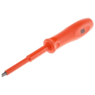 ITL Insulated Tools Ltd Insulated Screwdriver with 100 mm Alloy Steel Blade, Nylon 11 Handle, VDE/1000V Approved 911-1112