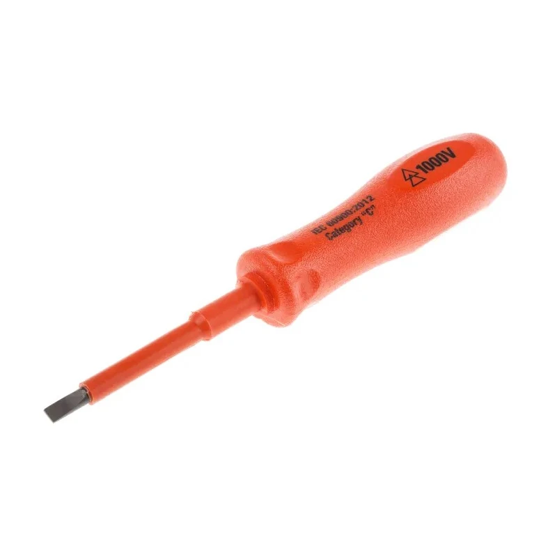 ITL Insulated Tools Ltd Insulated Screwdriver 75 mm Blade, Nylon 11 Handle, Alloy Steel Blade, VDE/1000V Approved 911-1109