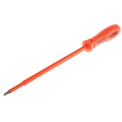 ITL Insulated Tools Ltd Insulated Screwdriver, 203 mm Blade, 5 mm Tip Width, Nylon 11 Handle, VDE/1000V Approved 911-1106