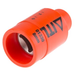 ITL Insulated Tools Ltd 1/2 in Drive 8 mm 12 Point Square VDE 1000V Approved Chrome Vanadium Steel Socket 50mm 911-1402