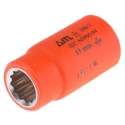 ITL Insulated Tools Ltd 1/2 in Drive 13 mm 12 Point Square VDE 1000V Approved Insulated Socket 50mm Overall Length 911-1415
