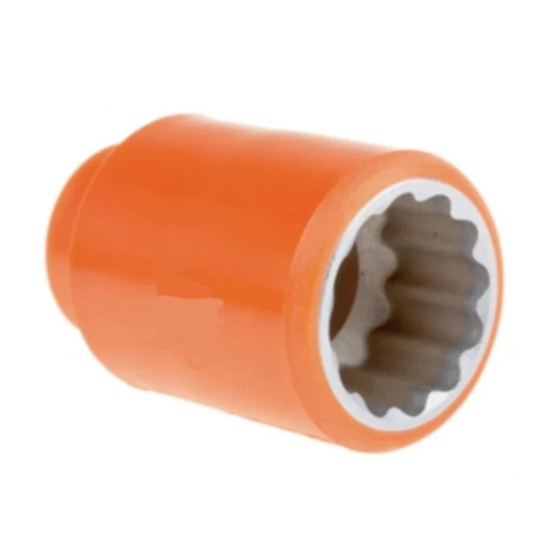 ITL Insulated Tools Ltd 1/2 in Drive 24 mm 12 Point Square VDE 1000V Approved Insulated Socket 54mm Overall Length 911-1455