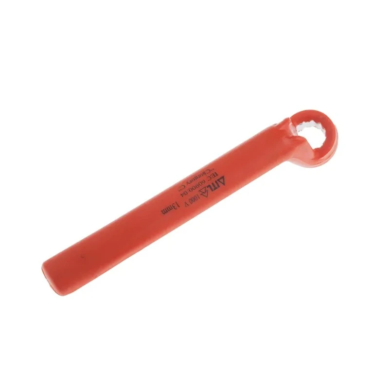 ITL Insulated Tools Ltd Offset Ring Spanner 13 mm 100mm Overall Length Insulated Chrome Vanadium Steel VDE 1000V 911-1281