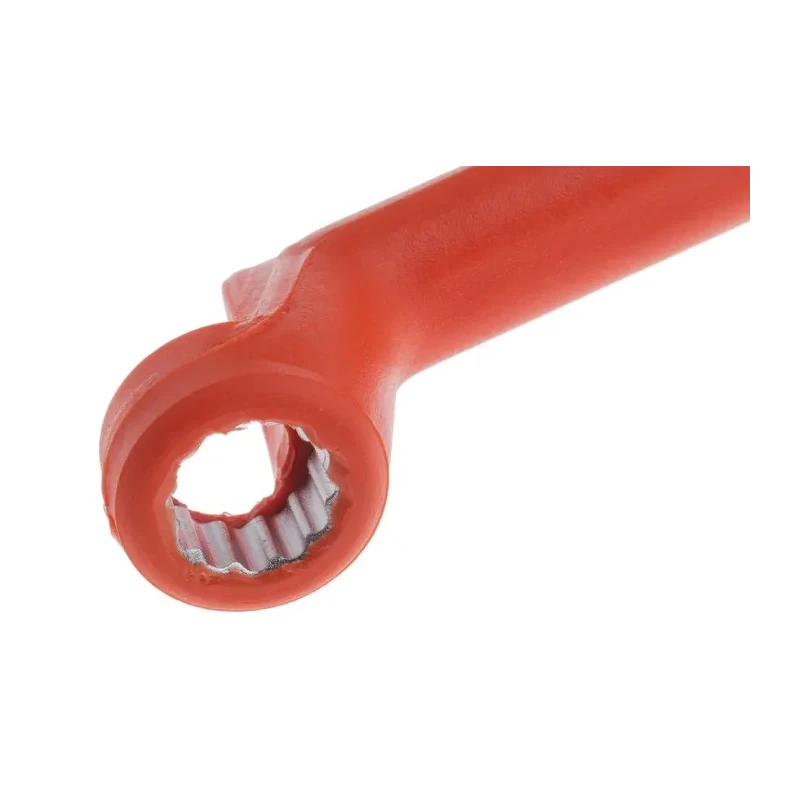 ITL Insulated Tools Ltd Offset Ring Spanner 13 mm 100mm Overall Length Insulated Chrome Vanadium Steel VDE 1000V 911-1281
