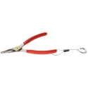 Facom 1-Piece Steel Circlip Plier 180mm Overall Length Bent Nose PVC Handle ESD Safe 177A.18SLS