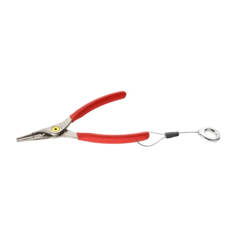 Facom 1-Piece Steel Circlip Plier 180mm Overall Length Bent Nose PVC Handle ESD Safe 177A.18SLS