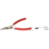 Facom 1-Piece Steel Circlip Plier 180mm Overall Length Bent Nose PVC Handle ESD Safe 177A.18SLS
