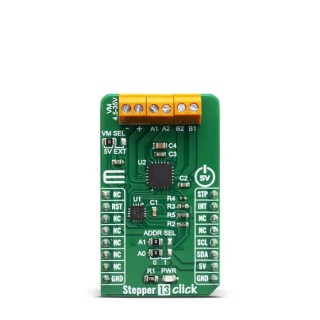 MikroElektronika Development Board Stepper 13 Click for MP6500 Bipolar Stepper Motor Driver 