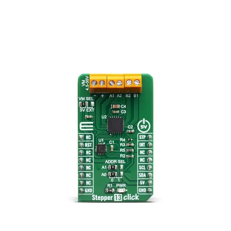 MikroElektronika Development Board Stepper 13 Click for MP6500 Bipolar Stepper Motor Driver 